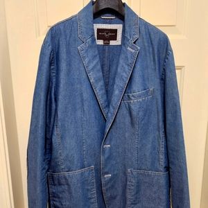 Black Brown 1826 Denim Blazer - Men's XL